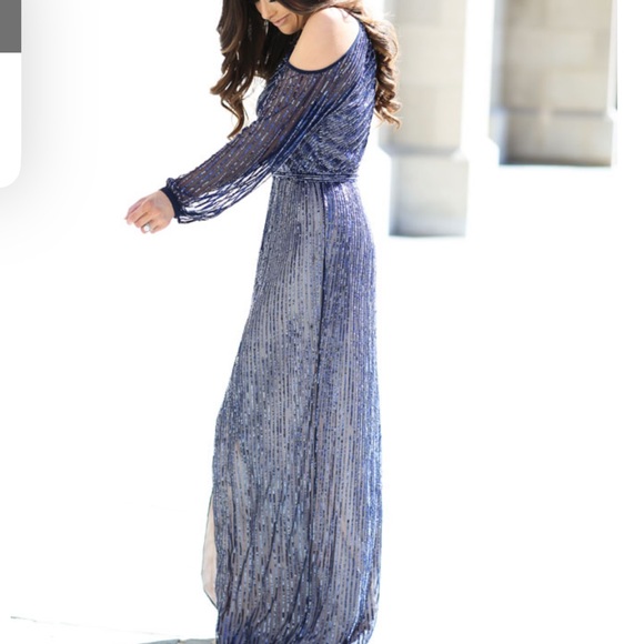 PARKER BLACK SEQUIN DRESS - Picture 14 of 14